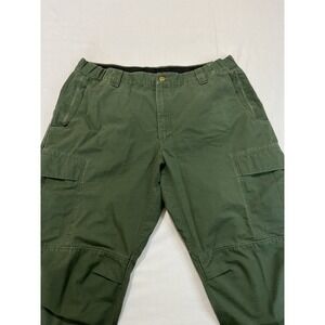 Men's‎ Vertx Olive Green Elastic Side Tactical Style Work Pants Sz 38x32 'Flaw'